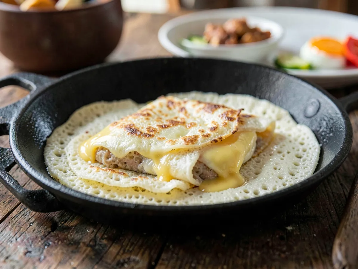 Brazilian Tapioca Crepes with Cheese