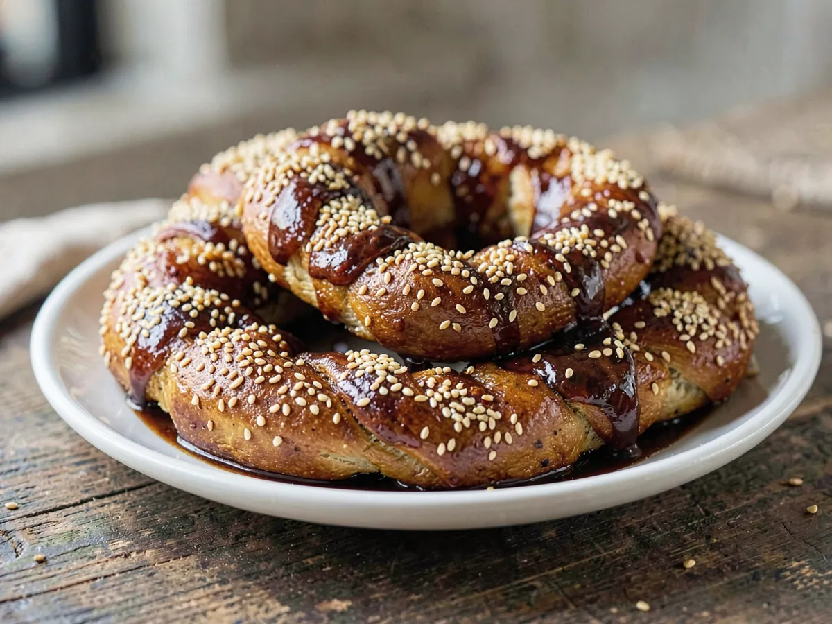 Simit (roscas turcas de sésamo)