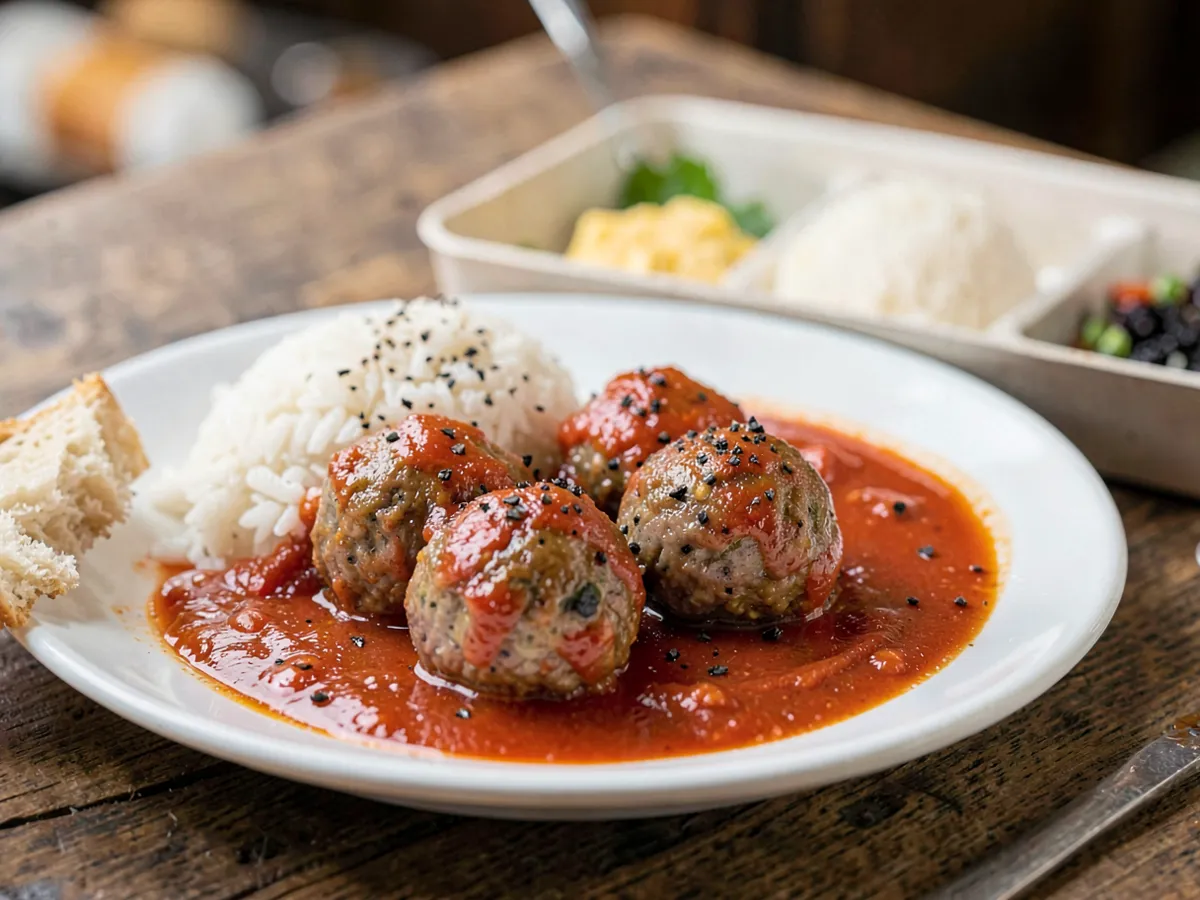 Xiu Mai (albóndigas vietnamitas de cerdo en salsa de tomate)