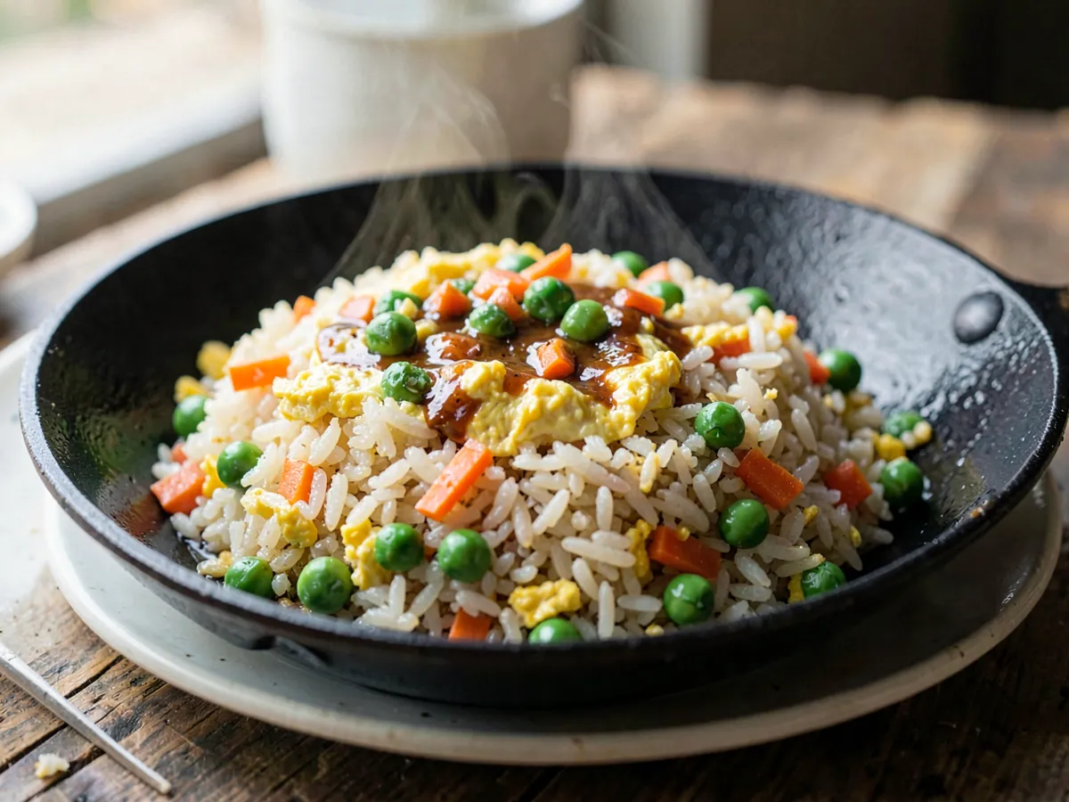 Arroz frito con huevo