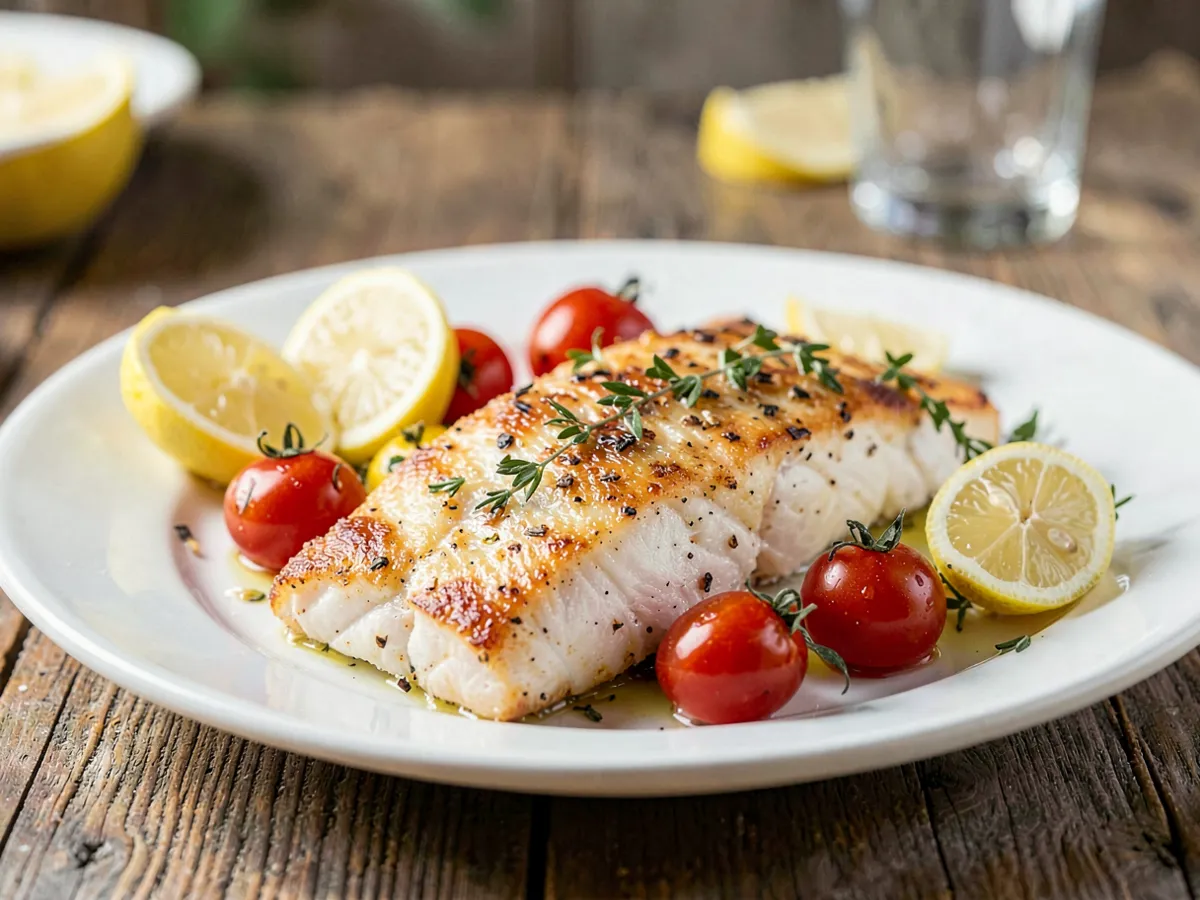 Baked Cod with Lemon