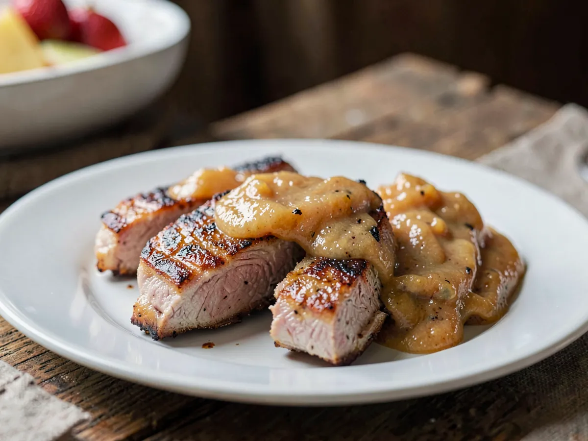 Pork Chops with Apple Sauce