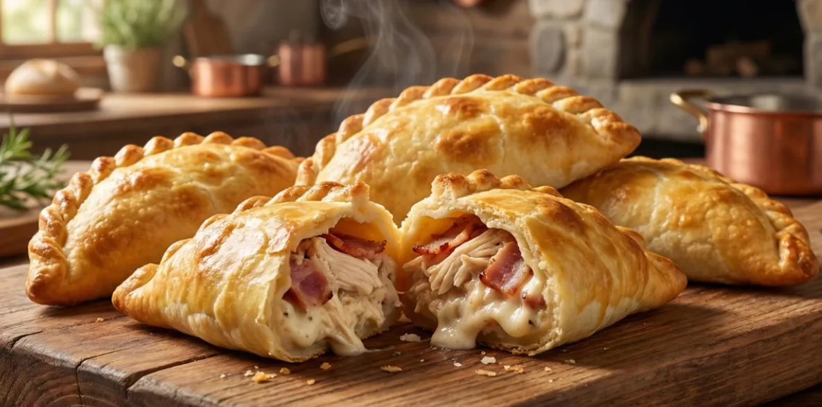 Empanada cremosa de pollo y bacon