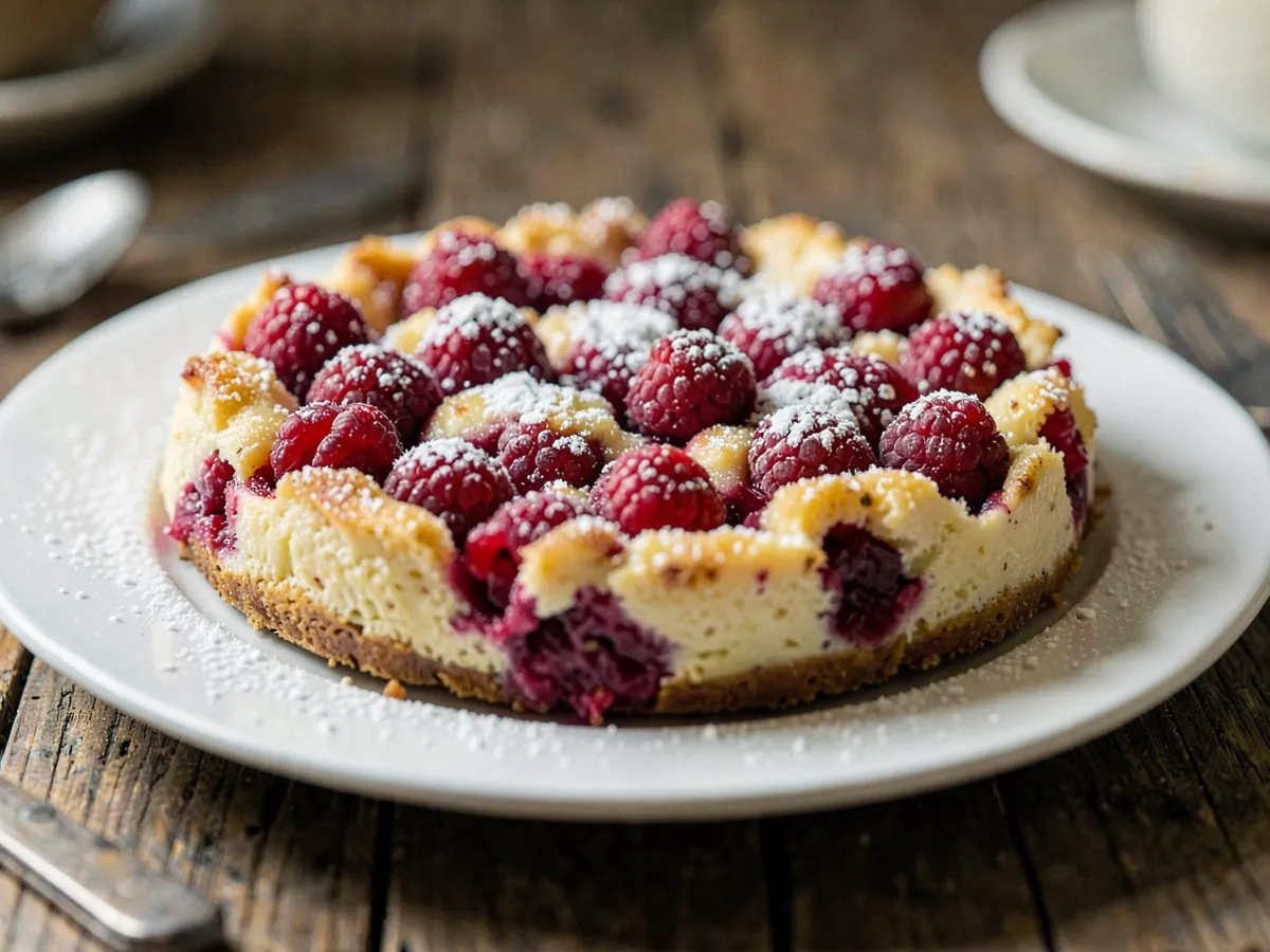 Clafoutis de frambuesa