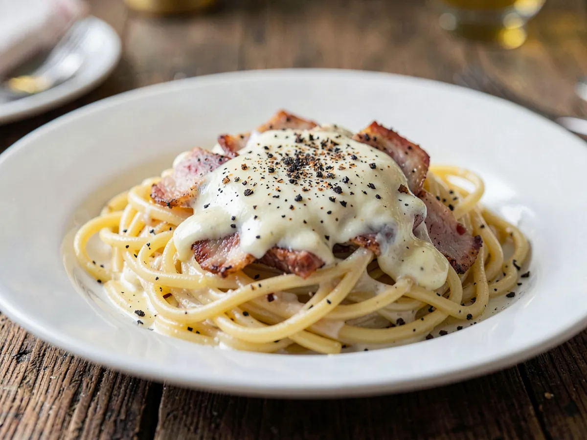 Espaguetis a la carbonara