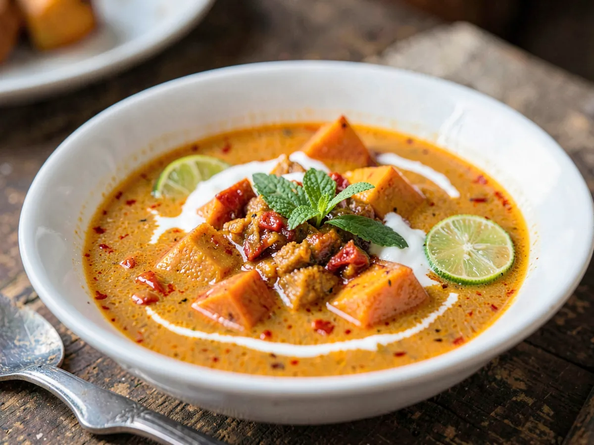 Sweet Potato and Coconut Soup