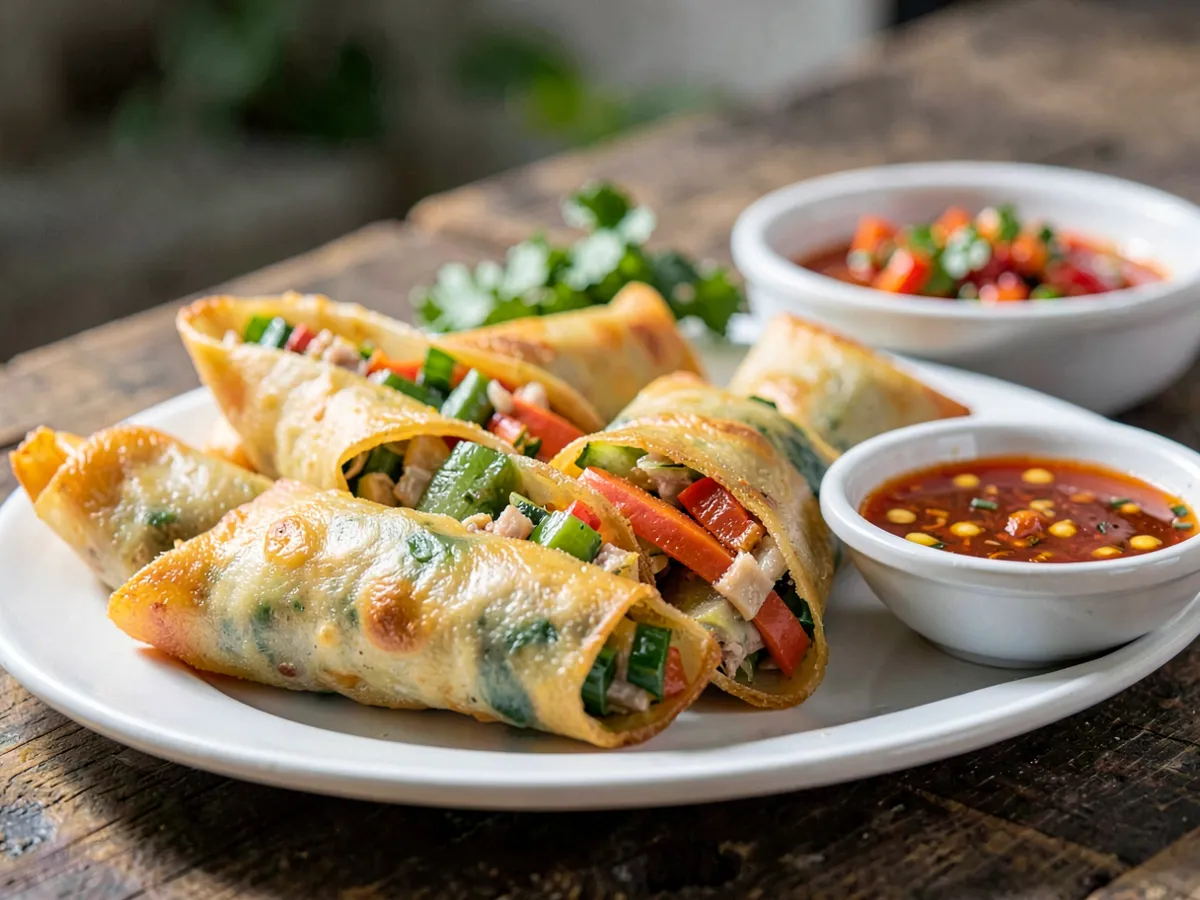 Air Fryer Thai Vegetable Spring Rolls