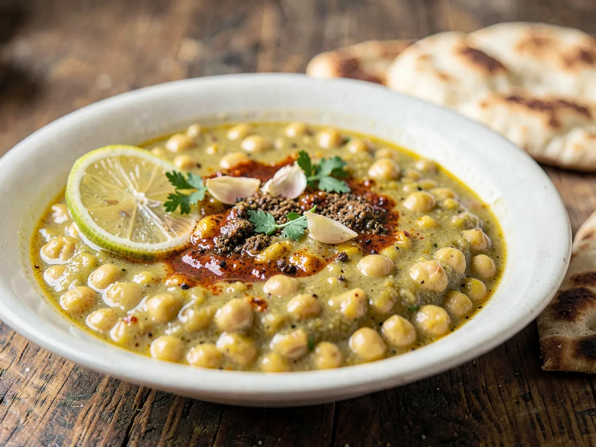 Sopa argelina de garbanzos y comino