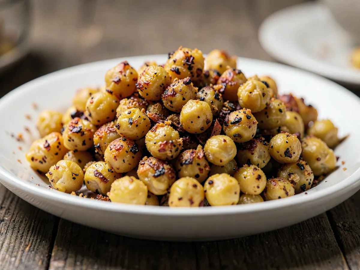 Garbanzos Asados Crujientes y Especiados