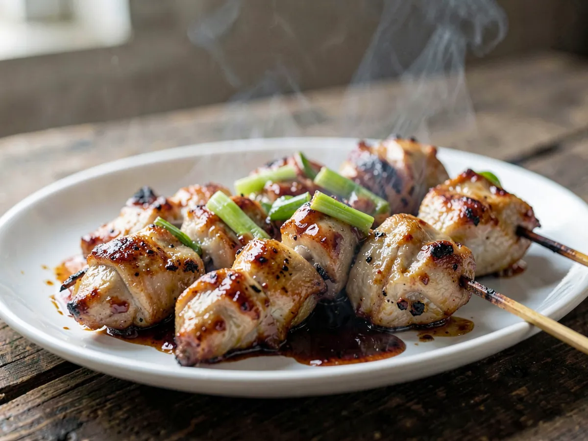 Brochetas de pollo dak-kkochi