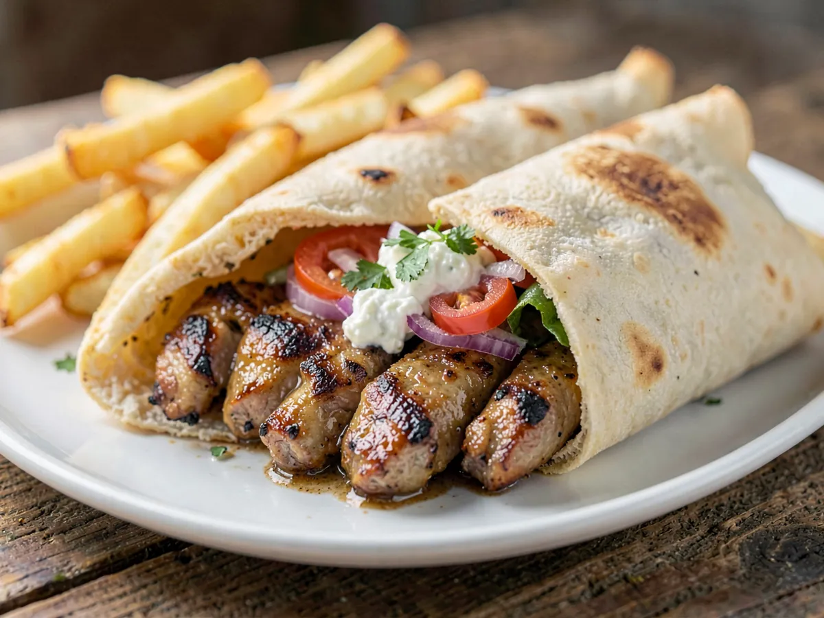 Gyros griego de pollo