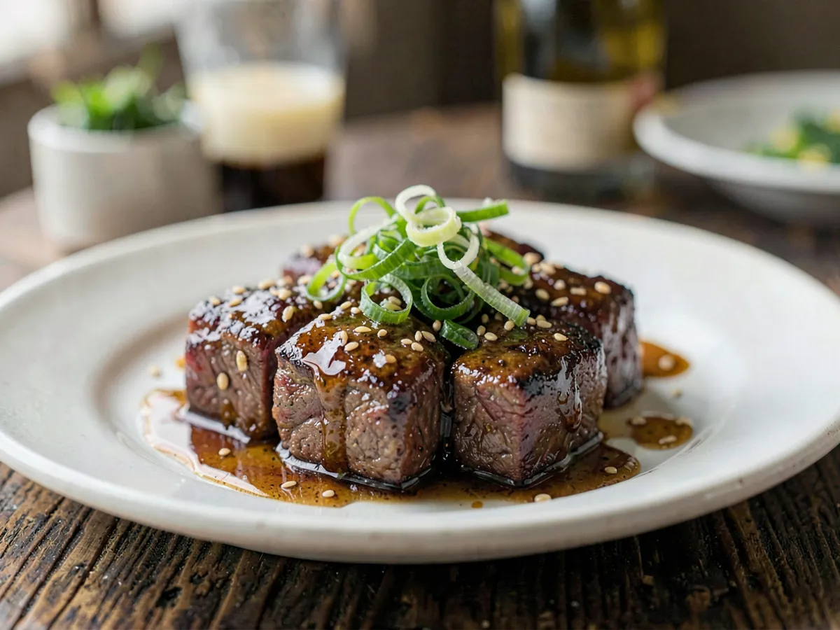 Japanese Garlic Butter Steak Bites