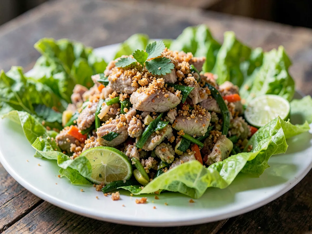 Larb Gai (Spicy Minced Chicken Salad)