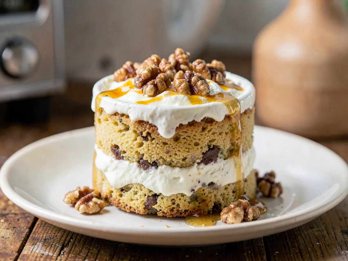 Microwave Greek Yogurt Honey Mug Cake