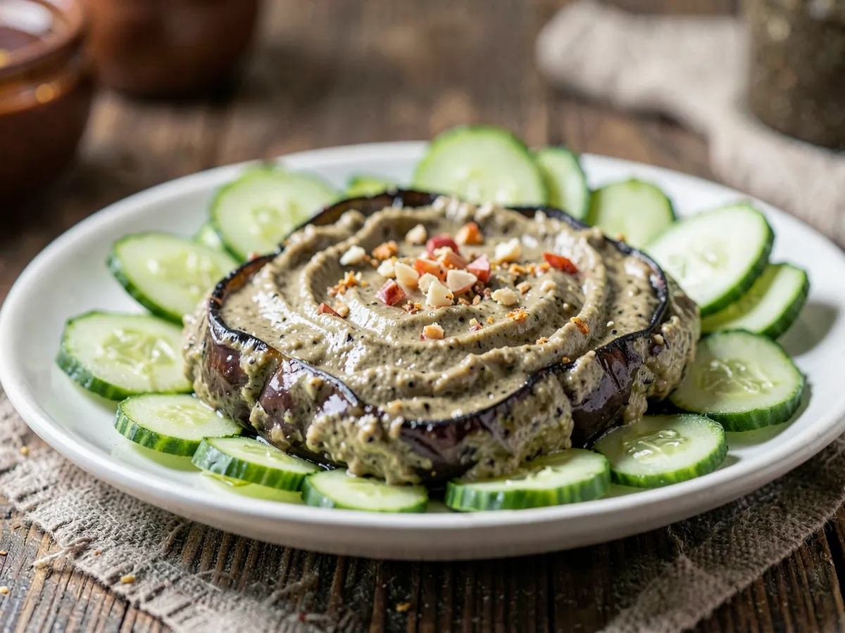 Middle Eastern Baba Ganoush with Veggies