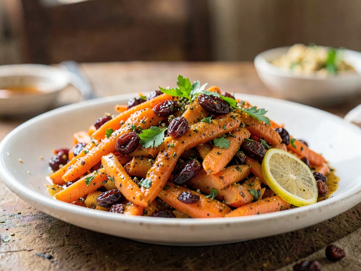 Ensalada marroquí de zanahorias