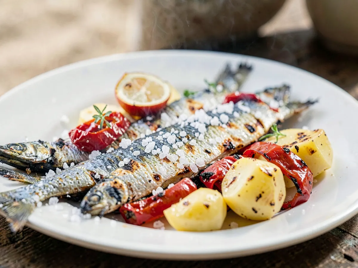 Sardinhas Assadas (sardinas asadas portuguesas)