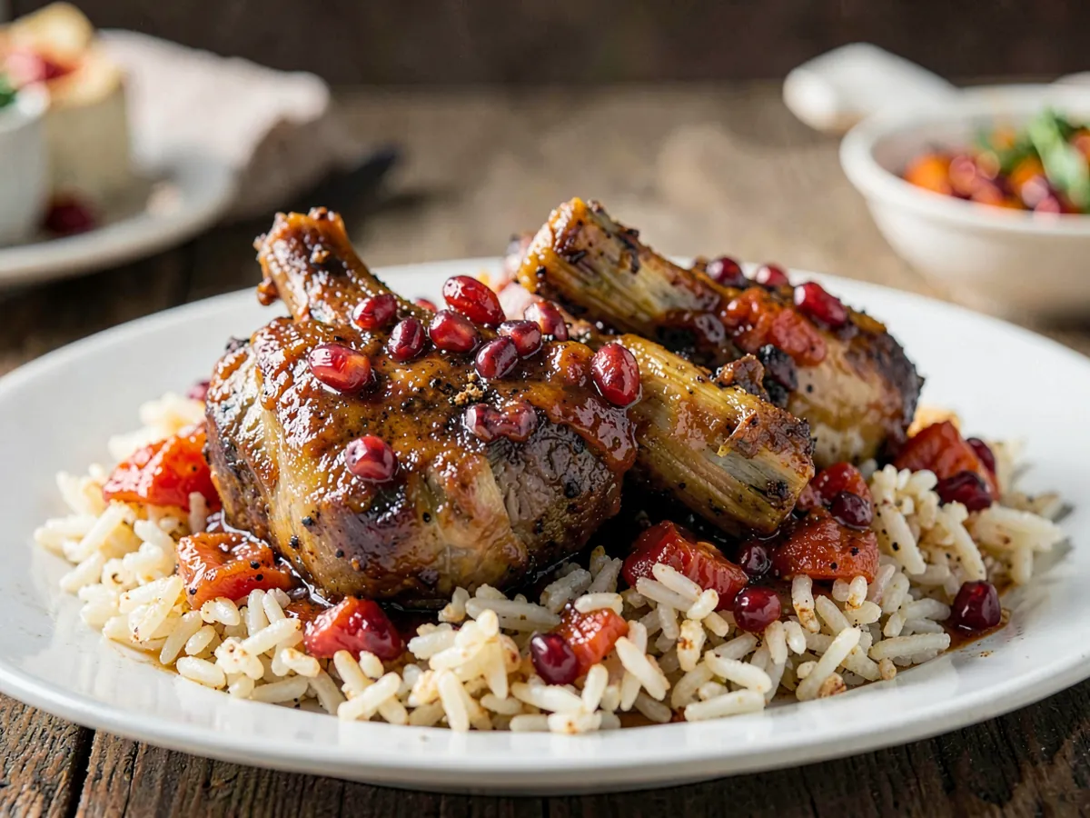 Slow Cooker Braised Lamb Shanks