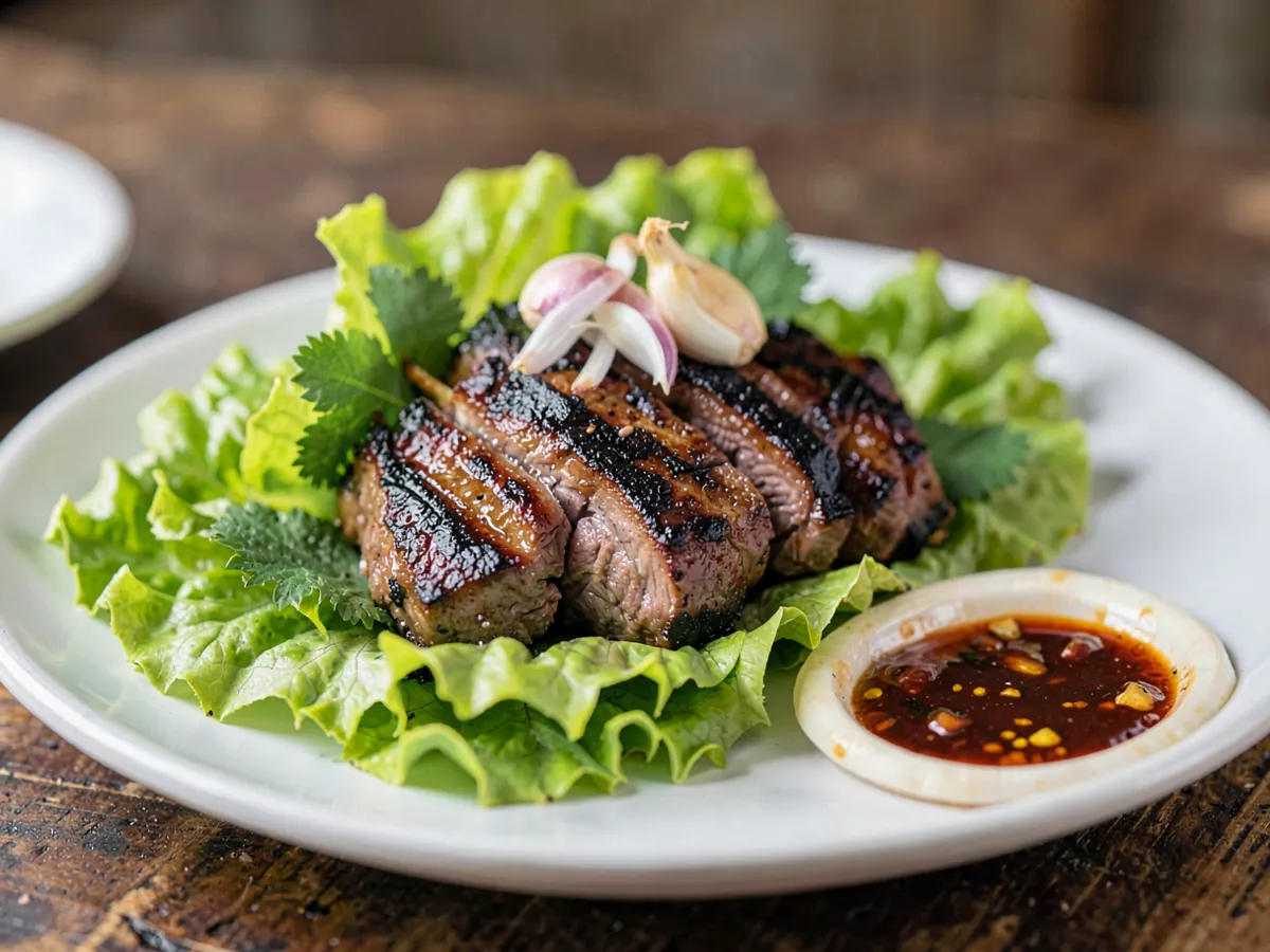 Ssambap Lettuce-Wrapped Grilled Beef