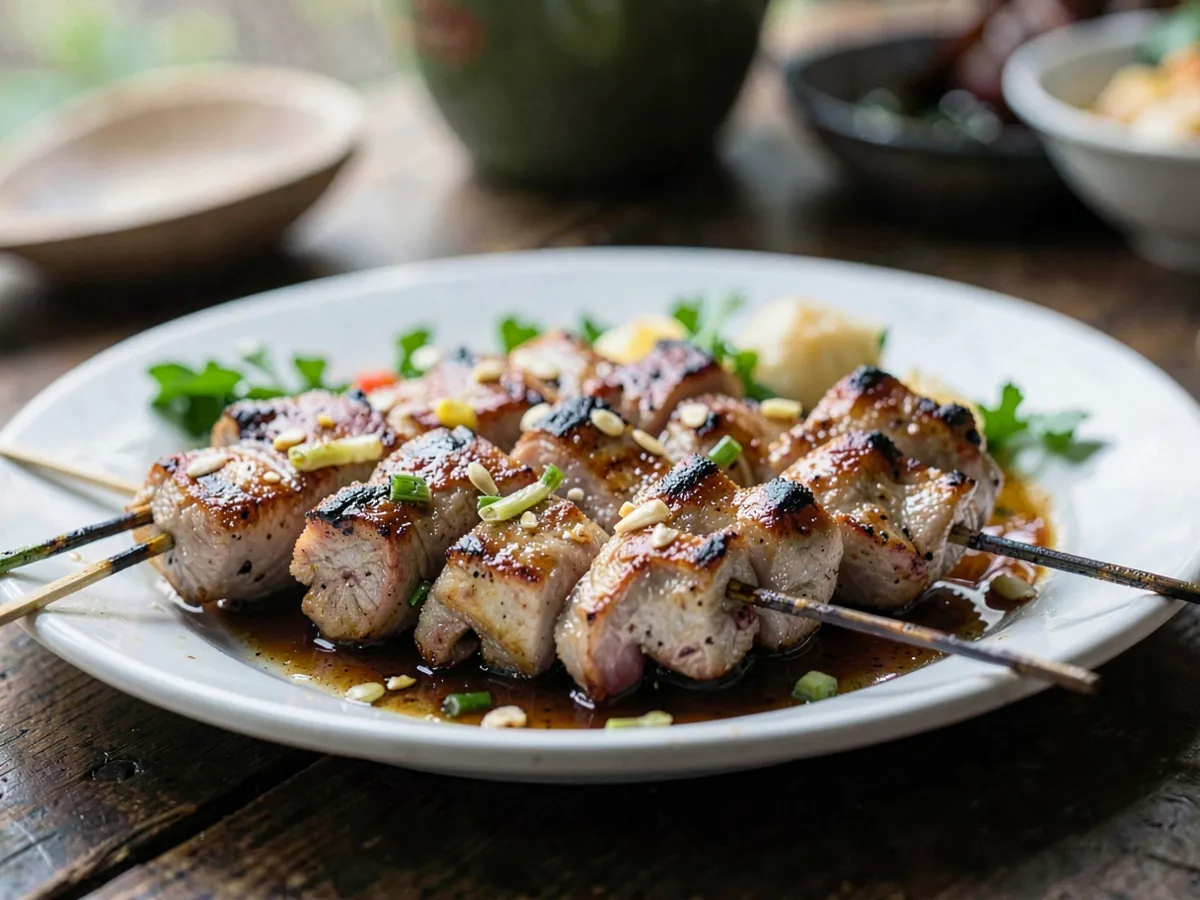 Vietnamese Grilled Lemongrass Pork Skewers