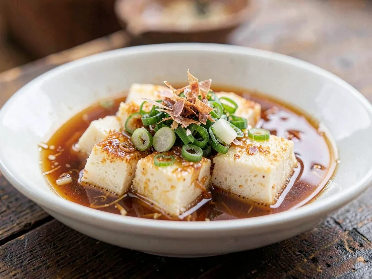 Tofu Agedashi Japonés