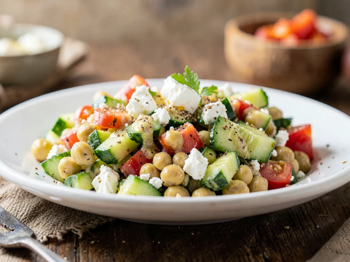 Ensalada de garbanzos mediterránea