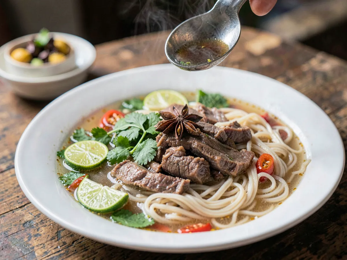 Pho Bo (Sopa de fideos de ternera vietnamita)