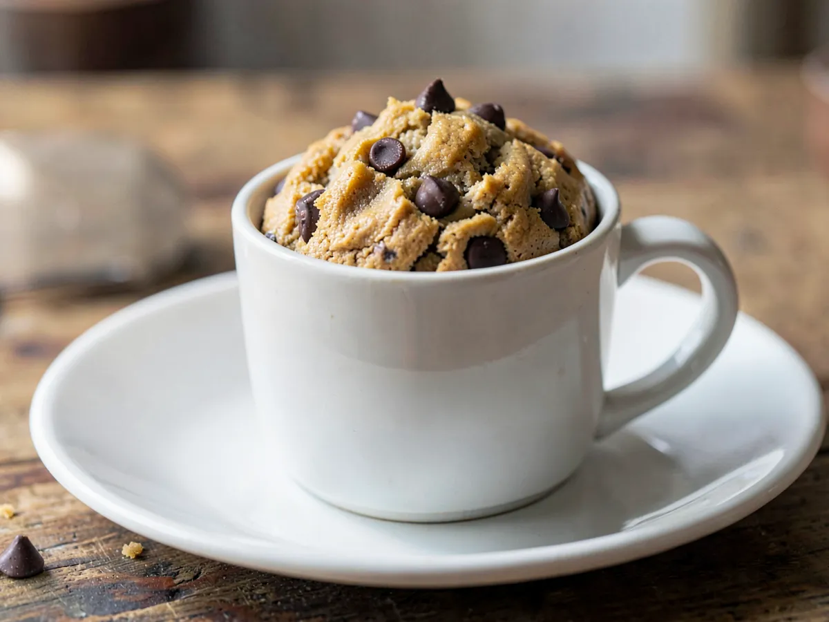 Microwave Peanut Butter Mug Cookie
