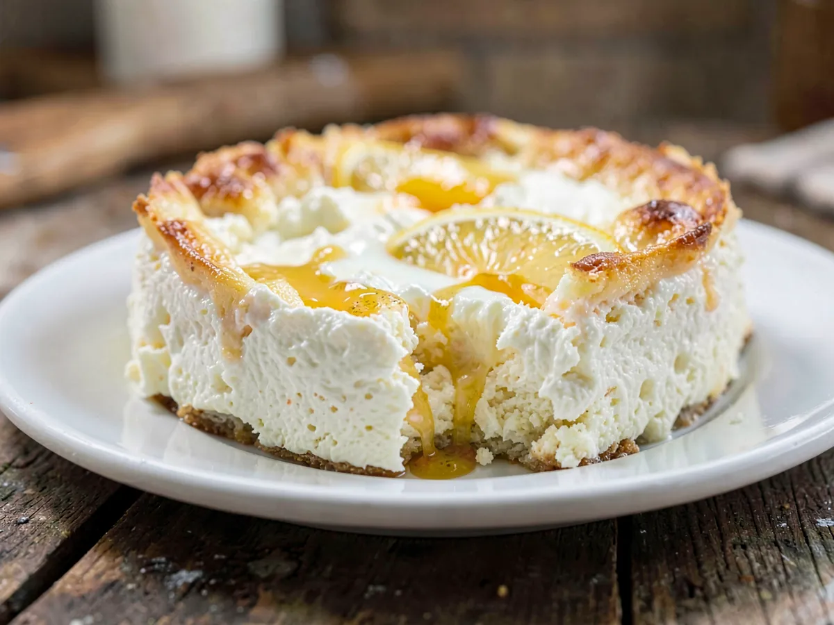 Baked Cottage Cheese Pudding