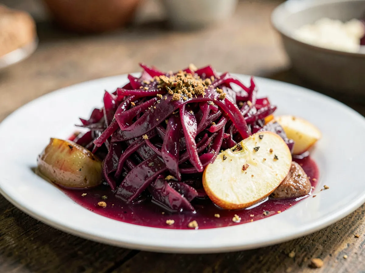 Braised German Red Cabbage (Rotkohl)
