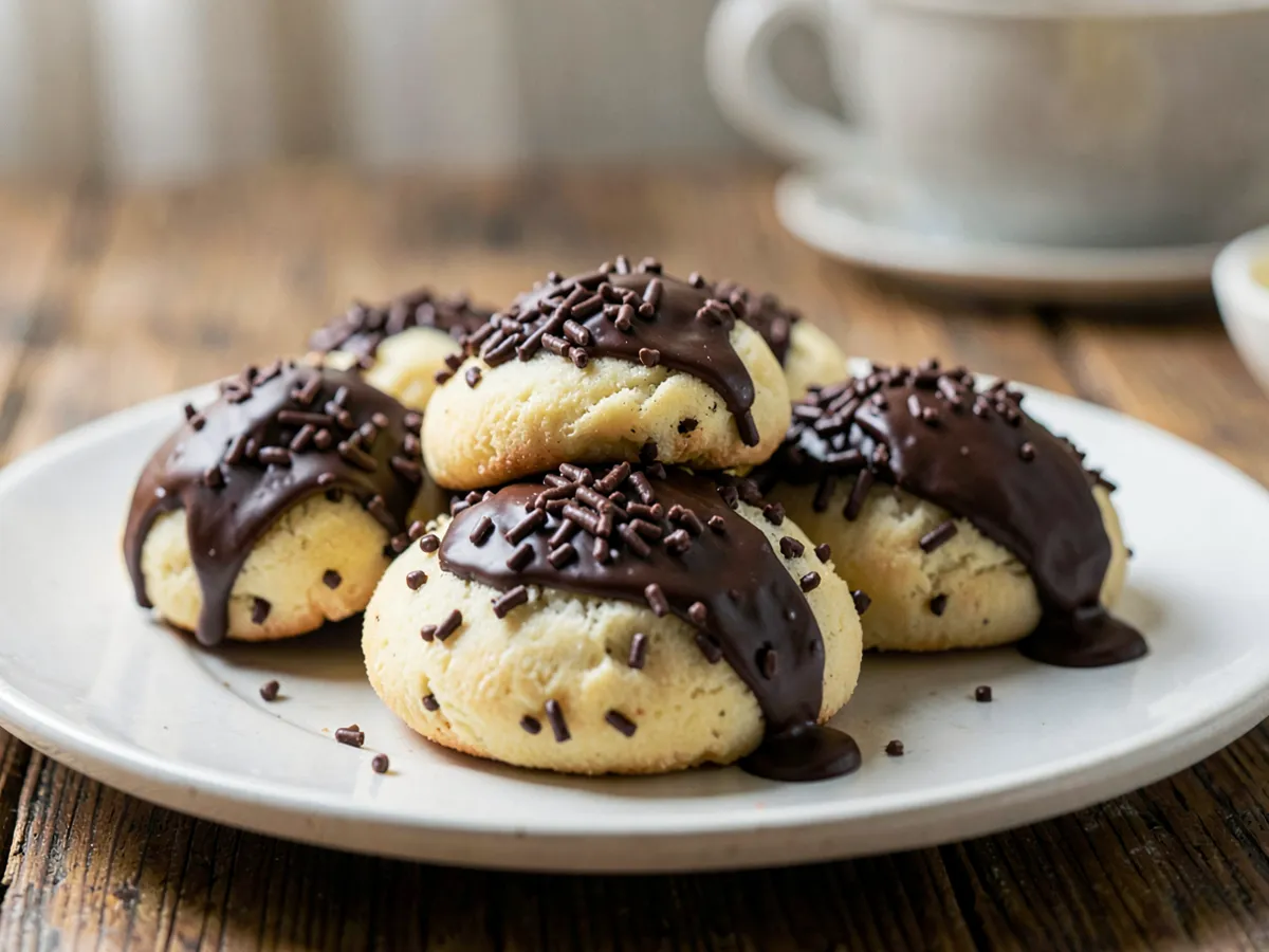Chocolate Sprinkle Butter Cookies