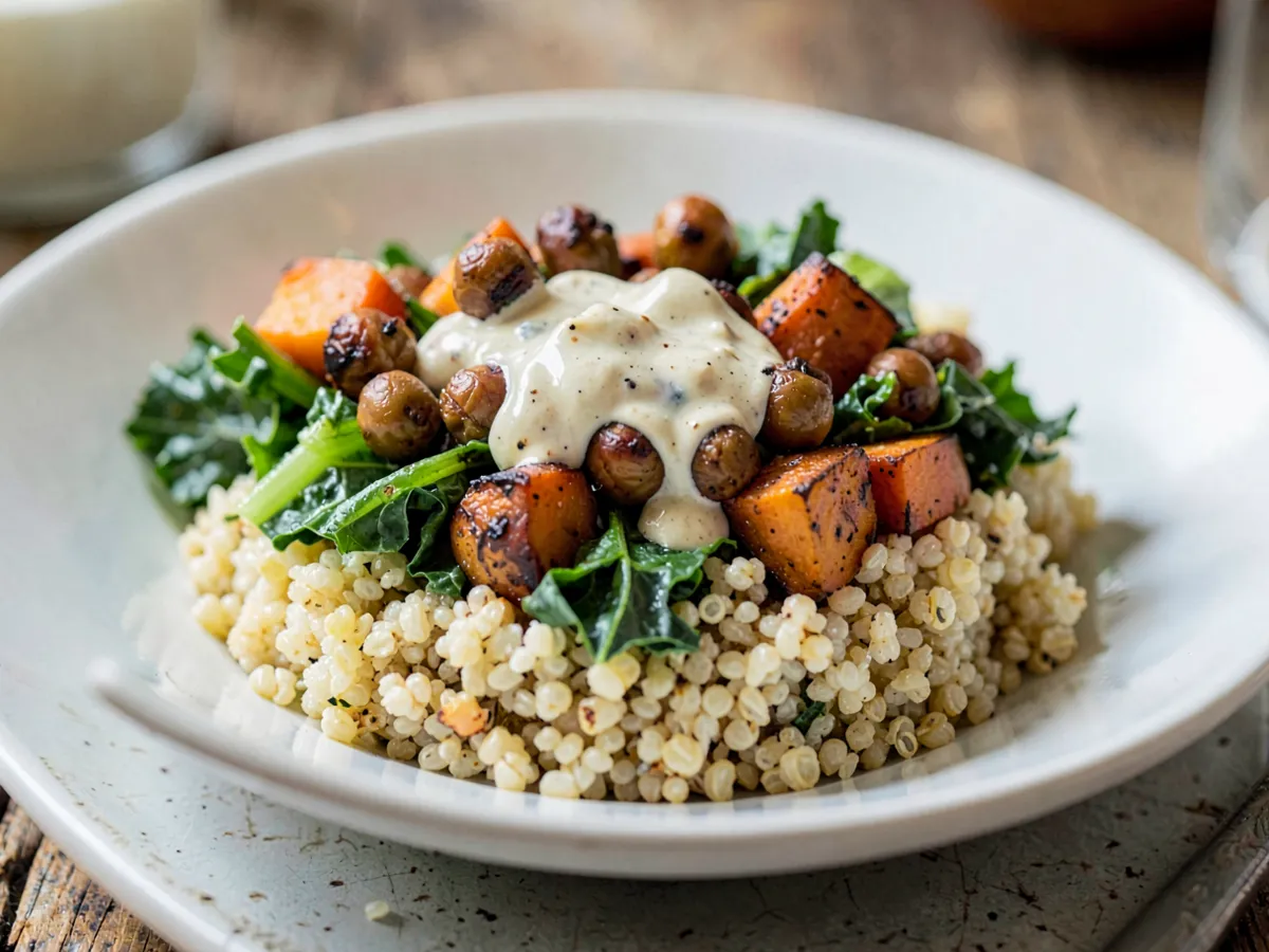 Buddha bowl vegano de garbanzos