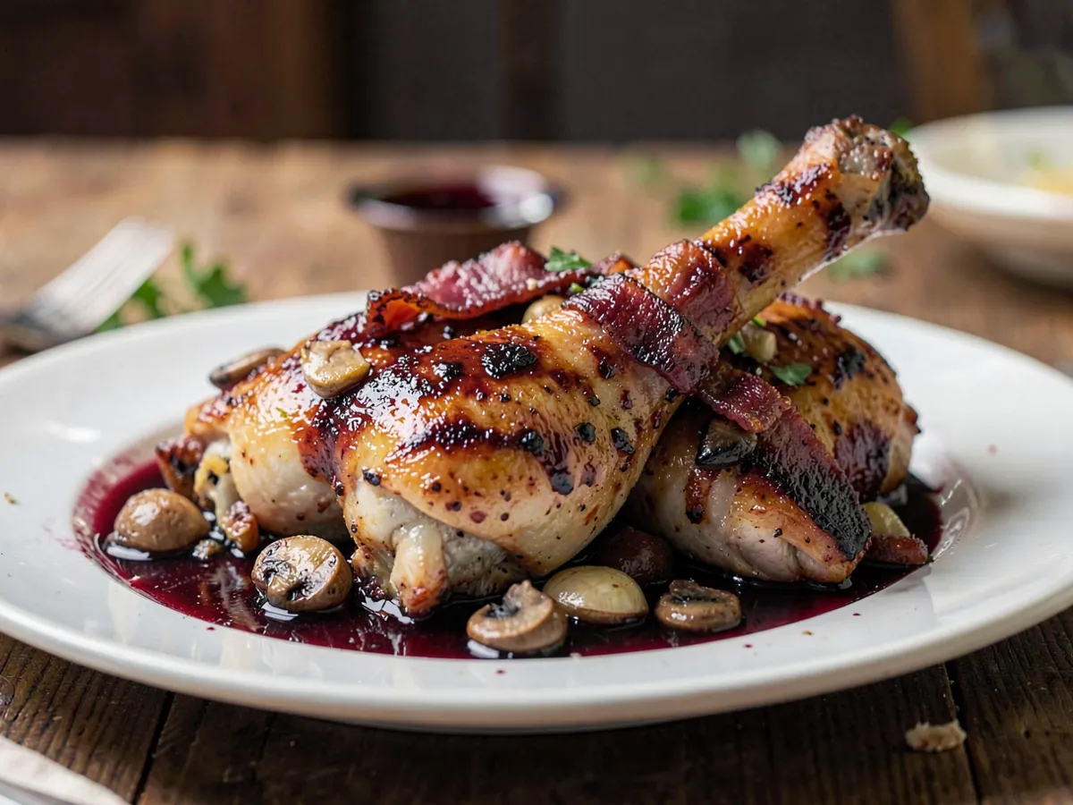 Coq au Vin with Chicken Drumsticks