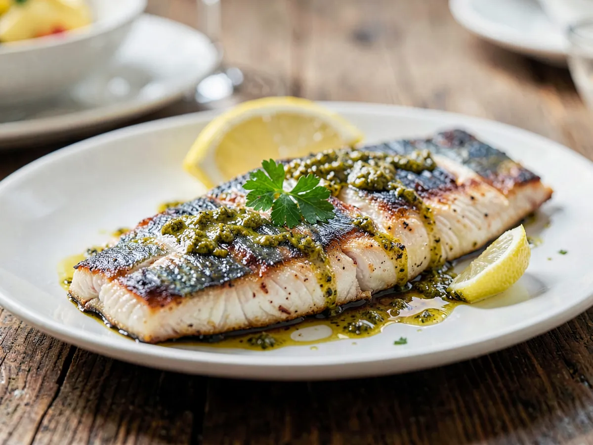 Grilled Mackerel Fillet with Mustard