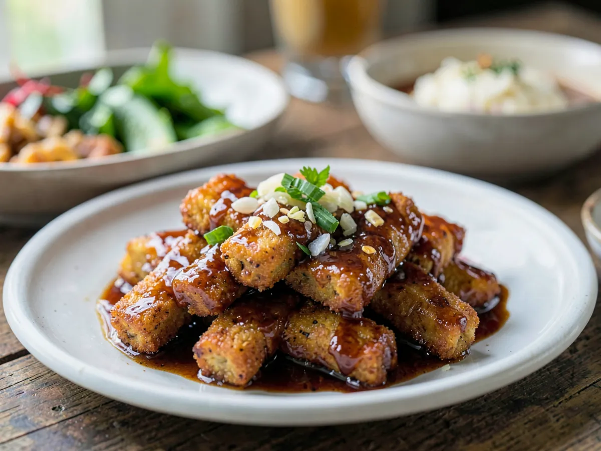 Indonesian Sweet Fried Tempeh (Tempeh Manis)