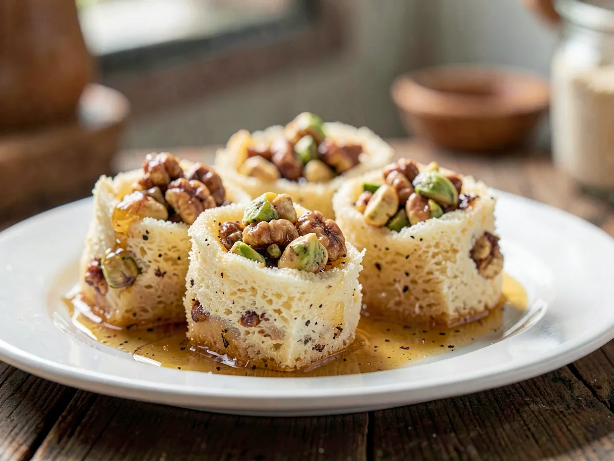 Kataifi Nests with Walnuts and Honey Syrup