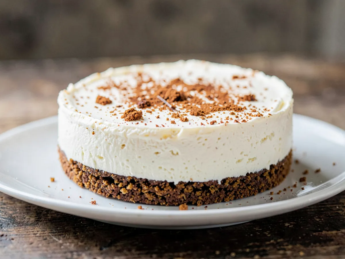 No-Bake Gingerbread Cookie Cheesecake