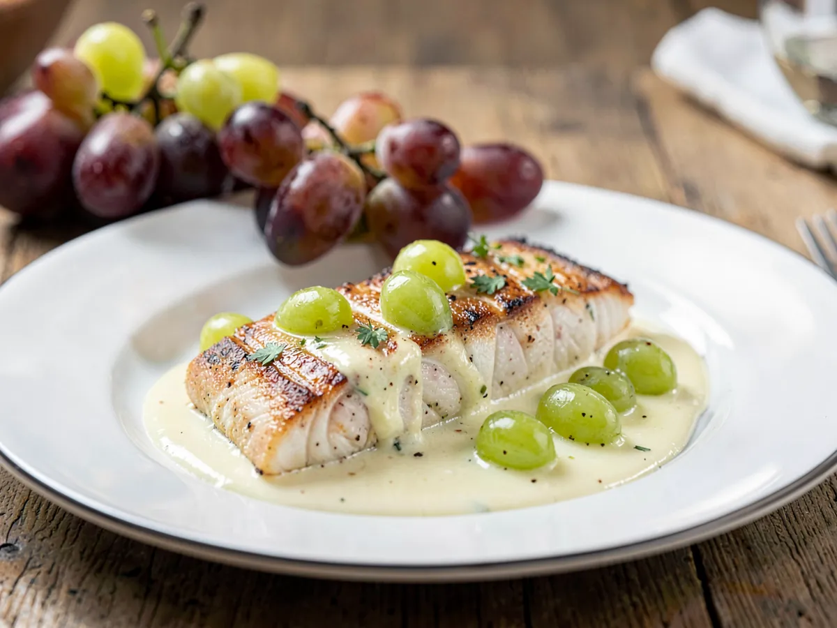 Sole Véronique with Grapes