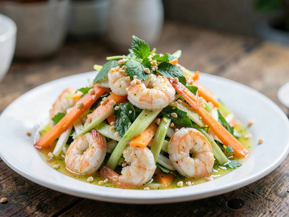 Vietnamese Banana Blossom and Shrimp Salad