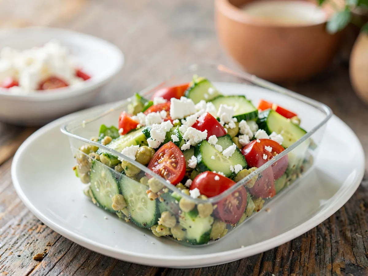Fiambrera Proteica de Garbanzos y Feta