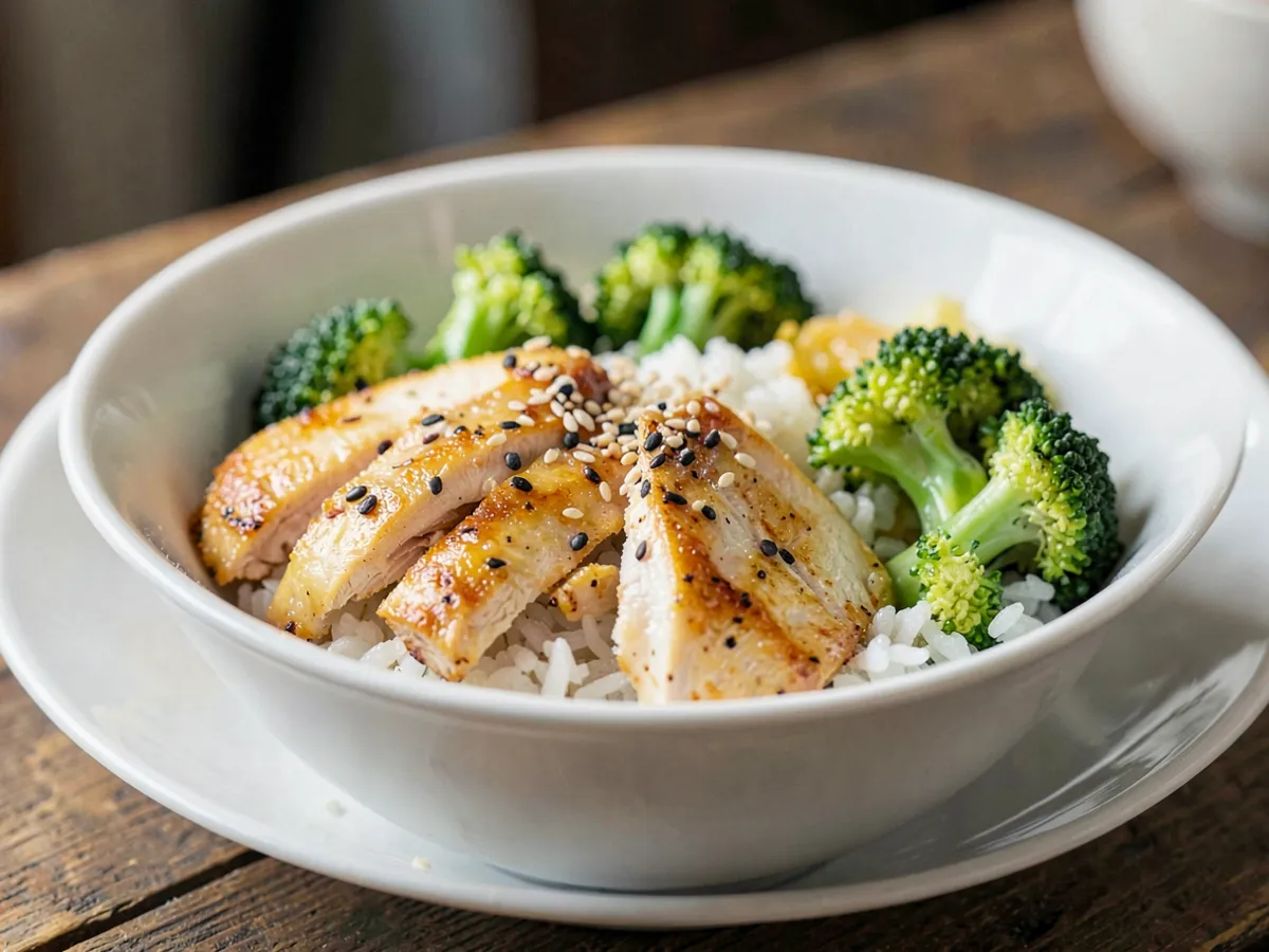 High-Protein Chicken Rice Bowl