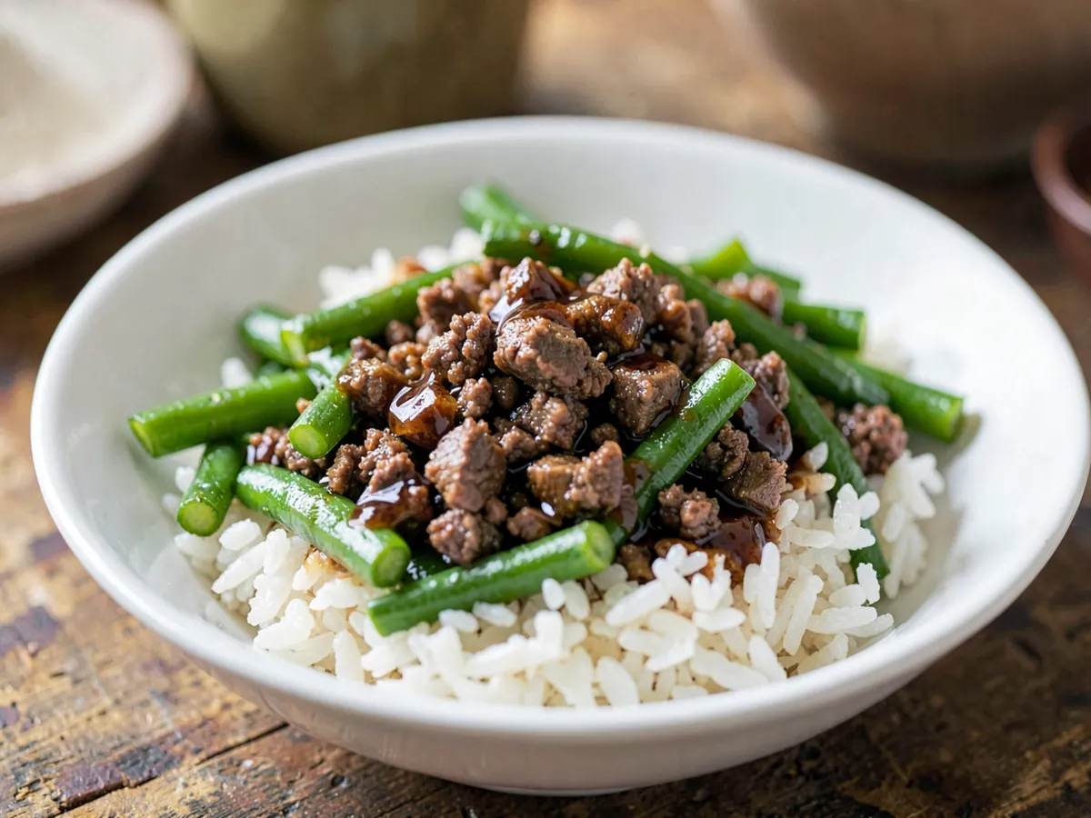 High-Protein Beef & Rice Bowl