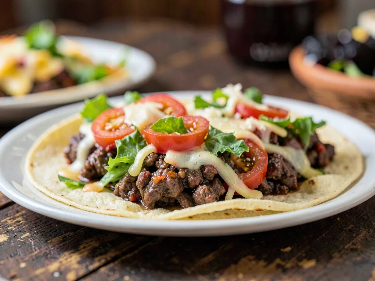 Tacos clásicos de ternera