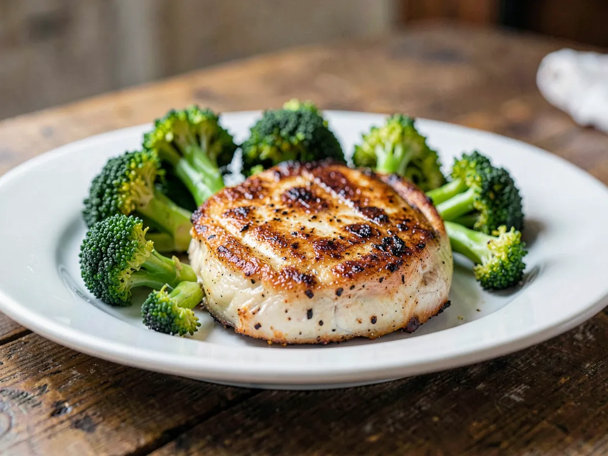 Pan-Seared Chicken Breast with Broccoli