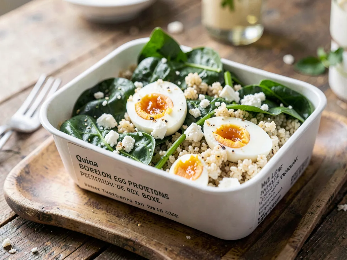 Fiambrera Proteica de Quinoa y Huevo