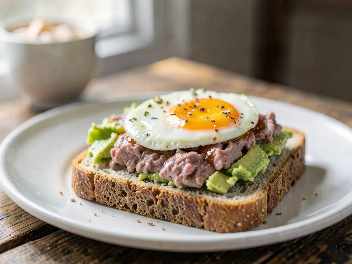 Tuna Avocado Protein Toast