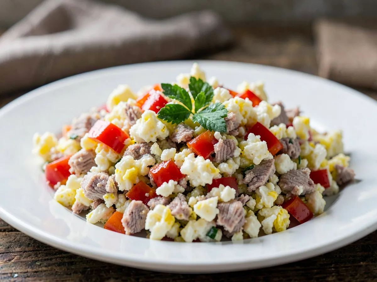 High-Protein Turkey Egg White Scramble