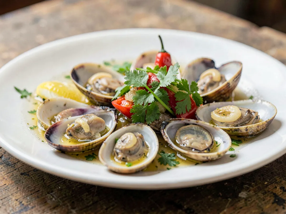 Amêijoas à Bulhão Pato (Clams with Garlic and Coriander)