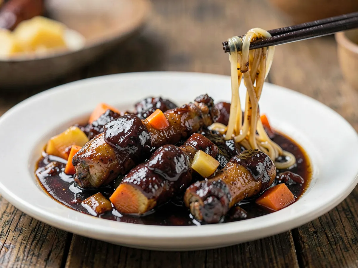 Andong Jjimdak (Braised Soy Chicken with Glass Noodles)