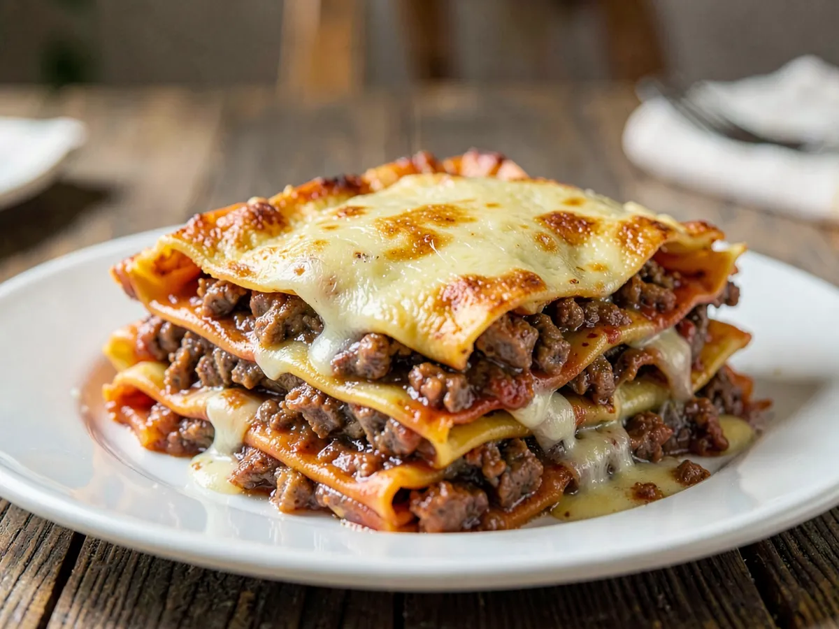 Lasaña boloñesa clásica